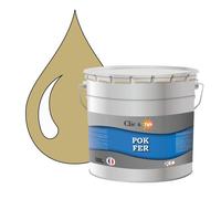 POK FER Jaune : Peinture de Finition Antirouille Laque Semi-Brillante Métaux Ferreux - 10L - RAL 1001 - Beige