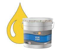 POK FER Jaune : Peinture de Finition Antirouille Laque Semi-Brillante Métaux Ferreux - 10L - RAL 1017 - Jaune Safran