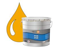 POK FER Jaune : Peinture de Finition Antirouille Laque Semi-Brillante Métaux Ferreux - 10L - RAL 1028 - Jaune Melon