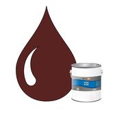 POK FER Marron : Peinture de Finition Antirouille Laque Semi-Brillante Métaux Ferreux - 1L - RAL 8012 - Brun Rouge
