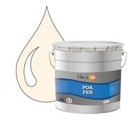 POK FER Noir & Blanc : Peinture de Finition Antirouille Laque Semi-Brillante Métaux Ferreux - 10L - RAL 9001 - Blanc Crème