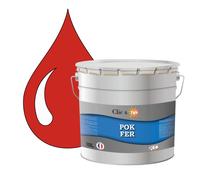 POK FER Orange : Peinture de Finition Antirouille Laque Semi-Brillante Métaux Ferreux - 10L - RAL 2002 - Orangé Sang