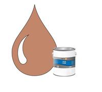 POK FER Rouge : Peinture de Finition Antirouille Laque Semi-Brillante Métaux Ferreux - 1L - RAL 3012 - Rouge Beige