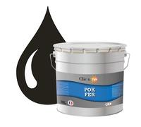 POK FER Vert : Peinture de Finition Antirouille Laque Semi-Brillante Métaux Ferreux - 10L - RAL 6022 - Olive Brun