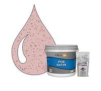 POK PAILLETTE : Peinture de Finition Acrylique Effet Pailleté Murs Intérieurs 2,5L - Rose Moyen
