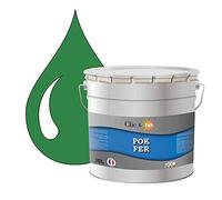 POK Peinture fer antirouille - Laque extérieure Semi-Brillante FER - 10L - RAL 6024 Vert signalisation