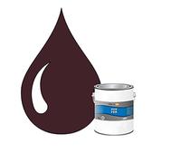POK Peinture fer antirouille - Laque extérieure Semi-Brillante FER - 1L - RAL 3007 Rouge noir