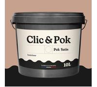 POK SATIN Peinture Mur Plafond - Intérieure Satinée, Lessivable, Multisupport - Beige Rosé - 10L