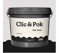 POK SATIN Peinture Mur Plafond - Intérieure Satinée, Lessivable, Multisupport - Lait de Rose - 10L