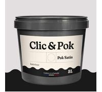 POK SATIN Peinture Mur Plafond - Intérieure Satinée, Lessivable, Multisupport - Lait de Rose - 5L