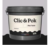 POK SATIN Peinture Mur Plafond - Intérieure Satinée, Lessivable, Multisupport - Taupe Grisée - 10L