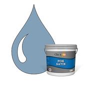 POK SATIN : Peinture Satin Lessivable Bleu d'Horizon 25m² - 2,5L