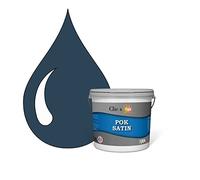 POK SATIN : Peinture Satin Lessivable Bleu nuit 25m² - 2,5L