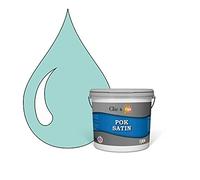 POK SATIN : Peinture Satin Lessivable Mojito Turquoise 25m² - 2,5L