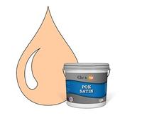 POK SATIN : Peinture Satin Lessivable Orange Vanilla 25m² - 2,5L