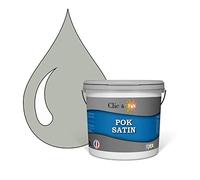 POK SATIN : Peinture Satin Lessivable Requin 50m² - 5L
