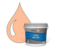 POK SATIN : Peinture Satin Lessivable Saumon clair 50m² - 5L