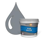 POK SATIN : Peinture Satin Lessivable Télégris 50m² - 5L