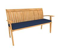 POKAR Coussin Banquette Galette de Chaise Banc de Jardin Coussin Banc Mousse pour Coussin Housse Coussin pour Intérieur ou Extérieur (200 x 40 x 5, Bleu Foncé)