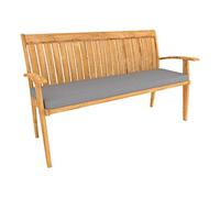 POKAR Coussin Banquette Galette de Chaise Banc de Jardin Coussin Banc Mousse pour Coussin Housse Coussin pour Intérieur ou Extérieur (160 x 40 x 5, Gris)