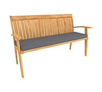 POKAR Coussin Banquette Galette de Chaise Banc de Jardin Coussin Banc Mousse pour Coussin Housse Coussin pour Intérieur ou Extérieur (140 x 40 x 5, Anthracite)