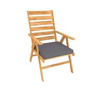 POKAR Coussin Banquette Galette de Chaise Banc de Jardin Coussin Banc Mousse pour Coussin Housse Coussin pour Intérieur ou Extérieur (50 x 50 x 5, Anthracite)