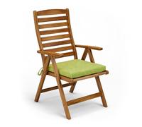 POKAR Coussin de Banc 40x40 cm | Housse Amovible et Liens Antidérapants | Galette d'Assise pour Banc de Jardin, Balancelle et Chaise | Intérieur et Extérieur | Oeko-TEX | Fabriqué en UE | Vert