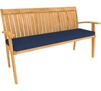 POKAR coussin de banc avec housse amovible, couleur:bleu foncé, taille:110x40