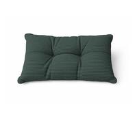 POKAR Coussin de Jardin Dossier 60x40x10 cm en Velours Côtelé Corduroy | Coussin Dossier pour Chaise Fauteuil Rotin et Salon de Jardin | Intérieur et Extérieur | Oeko-Tex | Made in EU | Vert bouteille