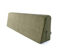 POKAR Coussin de Palette 120x40 cm de Dossier | Coussin pour Canapé de Jardin en Velours Côtelé | Housse Amovible et Lavable | Idéal pour Palette Europe | Made in EU | Certifié Oeko-Tex | Kaki