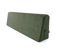 POKAR Coussin de Palette 120x40 de Dossier | Coussin pour Canapé de Jardin en Velours Côtelé | Housse Amovible et Lavable | Idéal pour Palette Europe | Made in EU | Certifié Oeko-Tex | Vert Bouteille