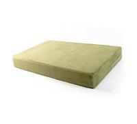 POKAR Coussin de Palette 120x80 cm d'Assise | Coussin pour Canapé de Jardin en Velours Côtelé | Housse Amovible et Lavable | Idéal pour Palette Europe | Made in EU | Certifié Oeko-Tex | Kaki