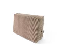 POKAR Coussin de Palette 60x40 cm Latéral ou d'Angle | Coussin pour Canapé de Jardin en Velours Côtelé | Housse Amovible et Lavable | Idéal pour Palette Europe | Made in EU | Certifié Oeko-Tex | Beige