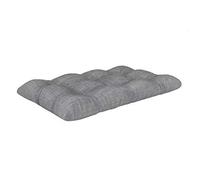 POKAR Coussin Matelassé pour Palettes Euro - 1x Assise 120cm x 60cm x 12cm, en Mousse formée à Froid, très Confortable, Canapé de Jardin, Intérieur et Extérieur, sans Palette, Gris