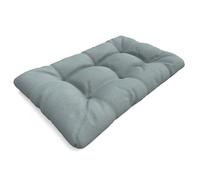 POKAR Coussin Matelassé pour Palettes Euro - 1x Assise 120cm x 80cm x 12cm, en Mousse formée à Froid, très Confortable, Canapé de Jardin, Intérieur et Extérieur, sans Palette, Bleu
