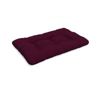 POKAR Coussin Matelassé pour Palettes Euro - 1x Assise 120cm x 80cm x 12cm, en Mousse formée à Froid, très Confortable, Canapé de Jardin, Intérieur et Extérieur, sans Palette, Violet