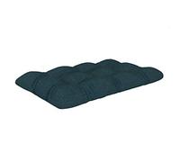 POKAR Coussin Matelassé pour Palettes Euro - 1x Assise 120cm x 80cm x 12cm, en Mousse formée à Froid, très Confortable, Canapé de Jardin, Intérieur et Extérieur, sans Palette, Vert foncé