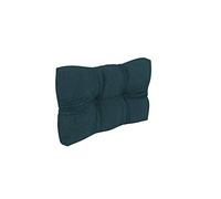 POKAR Coussin Matelassé pour Palettes Euro - 1x Dossier 60cm x 40cm x 12cm, en Mousse formée à Froid, très Confortable, Canapé de Jardin, Intérieur et Extérieur, sans Palette, Vert foncé