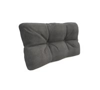 POKAR Coussin Matelassé pour Palettes Euro - 1x Dossier 60cm x 40cm x 12cm, en Mousse formée à Froid, très Confortable, Canapé de Jardin, Intérieur et Extérieur, sans Palette, Gris