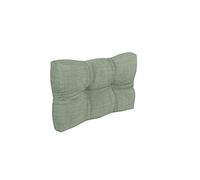POKAR Coussin Matelassé pour Palettes Euro - 1x Dossier 60cm x 40cm x 12cm, en Mousse formée à Froid, très Confortable, Canapé de Jardin, Intérieur et Extérieur, sans Palette, Vert