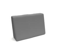 POKAR Coussin pour palette Coussins de palette avec housse amovible Canapé de palette, Taille:Coussin latéral 60 x 40, Couleur:Gris - Imperméable