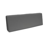 POKAR Coussin pour palette Coussins de palette avec housse amovible Canapé de palette, Taille:Coussin de dos 120 x 40, Couleur:Gris - Imperméable