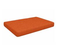 POKAR Coussin pour Palettes Euro - 1x Assise 120cm x 80cm x 15cm, en Mousse formée à Froid, très Confortable, Canapé de Jardin, Intérieur et Extérieur, sans Palette, Orange