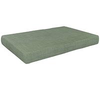 POKAR Coussin pour Palettes Euro - 1x Assise 120cm x 80cm x 15cm, en Mousse formée à Froid, très Confortable, Canapé de Jardin, Intérieur et Extérieur, sans Palette, Vert