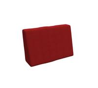 POKAR Coussin pour Palettes Euro - 1x Dossier 60cm x 40cm x 20/10cm, en Mousse formée à Froid, très Confortable, Canapé de Jardin, Intérieur et Extérieur, sans Palette, Rouge
