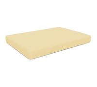 POKAR Coussin pour Palettes Euro Imperméable - 1x Assise 120cm x 80cm x 15cm, en Mousse Formée à Froid, Très Confortable, Canapé de Jardin, sans Palette, Beige