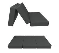POKAR Matelas imperméable pliable Anthracite 140 x 195 x 15 cm