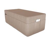 POKAR Matelas pliable en 3 parties Matelas d'invité Matelas de camp Lit pliant, Taille:Housse 140 x 195, Couleur:Beige