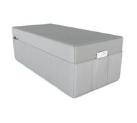 POKAR Matelas pliable en 3 parties Matelas d'invité Matelas de camp Lit pliant, Taille:Housse 160 x 195, Couleur:Gris - Imperméable