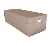 POKAR Matelas pliable en 3 parties Matelas d'invité Matelas de camp Lit pliant, Taille:Housse 160 x 195, Couleur:Beige